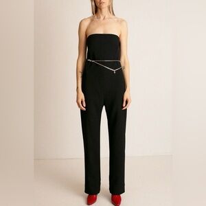 NOMIA NYC Designer Sz 4 Black Fluid Jumpsuit New Without Tag